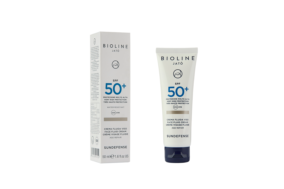 SPF50+ Very High Protection Face Fluid Cream Age Repair