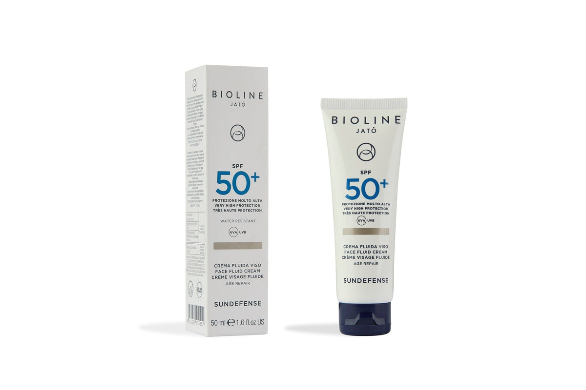 SPF50+ Very High Protection Face Fluid Cream Age Repair