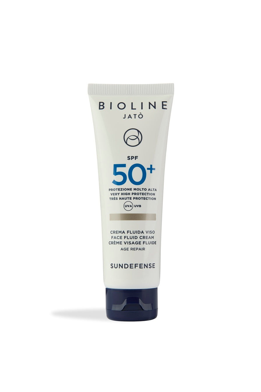 SPF50+ Very High Protection Face Fluid Cream Age Repair
