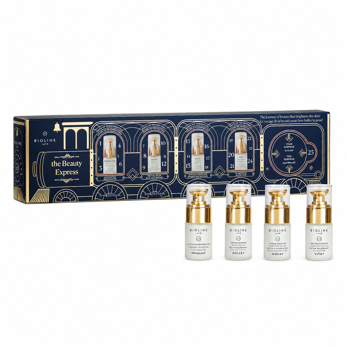 Limited Edition - The Skin & Health Beauty Express op rustige achtergrond