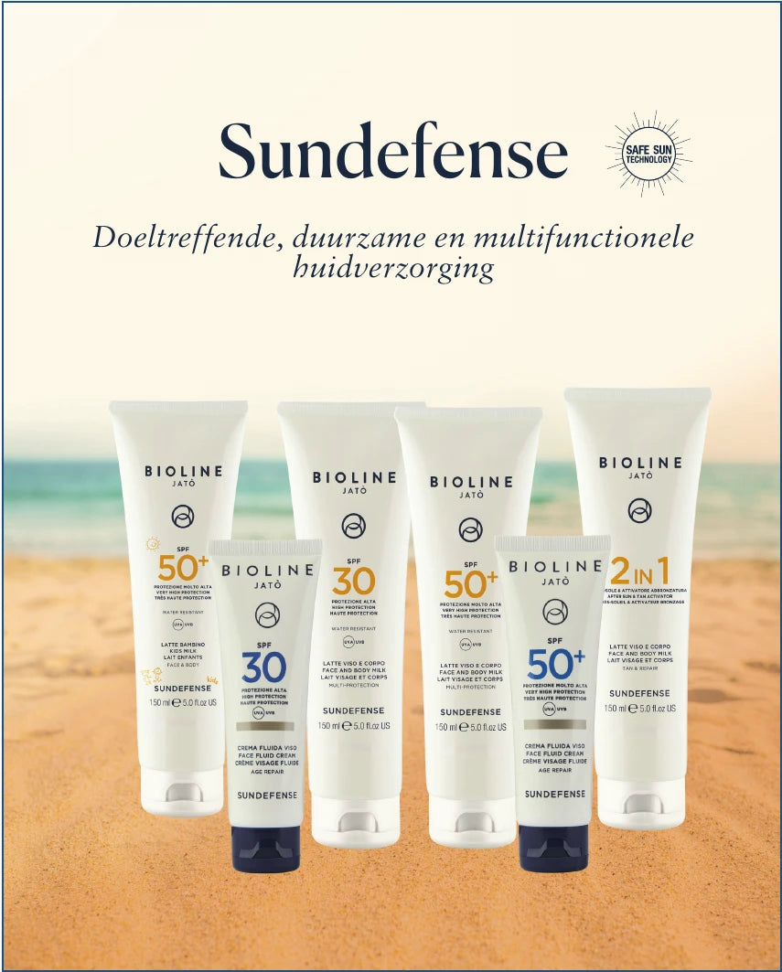 De productlijn Sundefense van Bioline Jatò